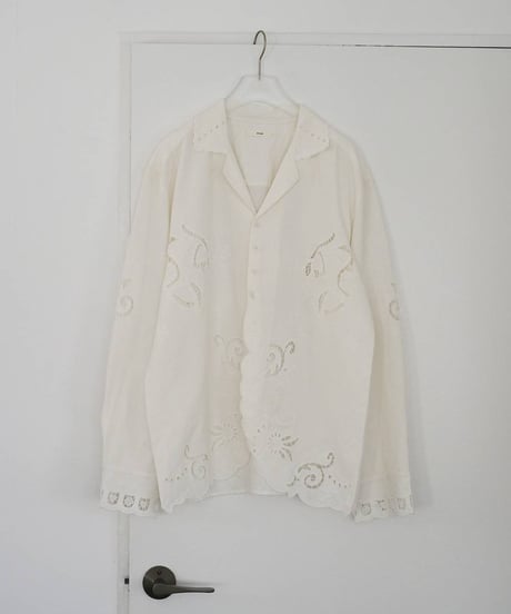 anuke アンヌーク　Cutwork Opencollar Shirts　62610418