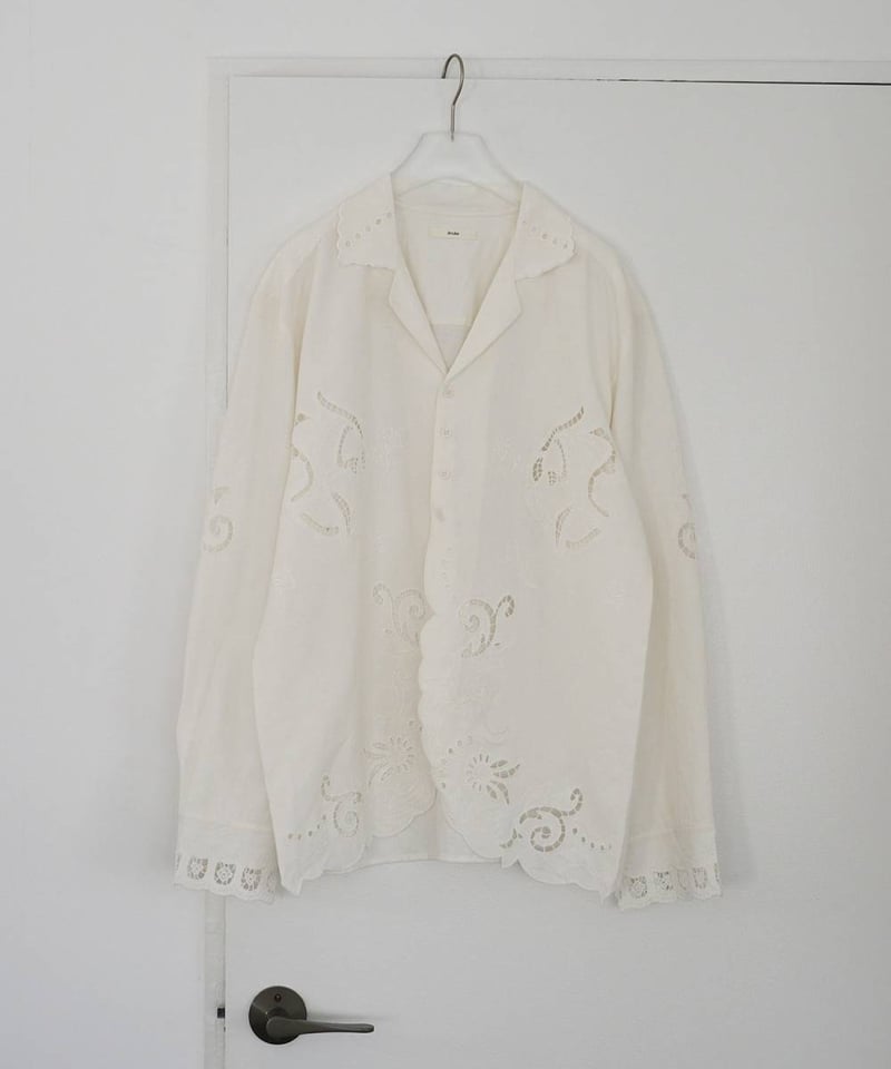anuke アンヌーク Cutwork Opencollar Shirts 62610418