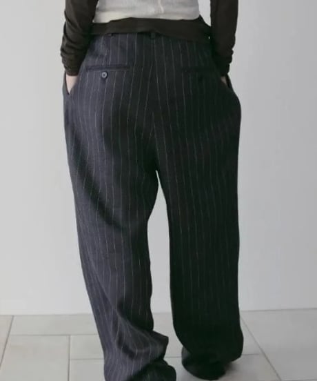 anuke アンヌーク Linen Tuck Pants 62610706 本州送料無料！3月中旬～4月中旬発送予定