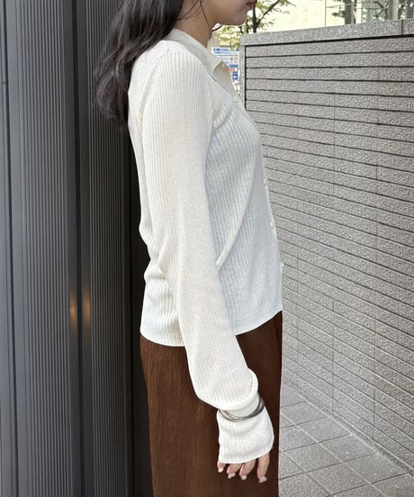&g'aime  アンジェム　シアーラメポロニット　SHEER LUREX POLO KNIT 98610-67002 2026NEWARIIVAL