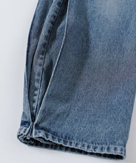 YENN イエン SIDE PLEATED DENIMPT