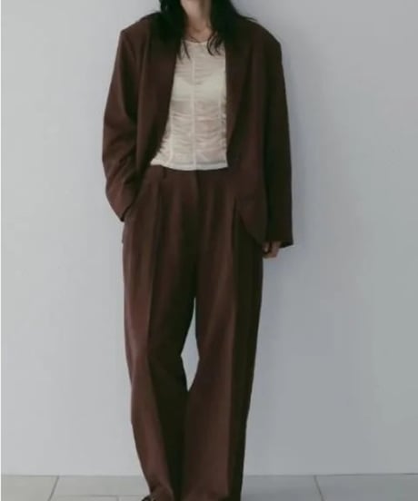 anuke アンヌーク Linen Tuck Pants 62610706 本州送料無料！3月中旬～4月中旬発送予定
