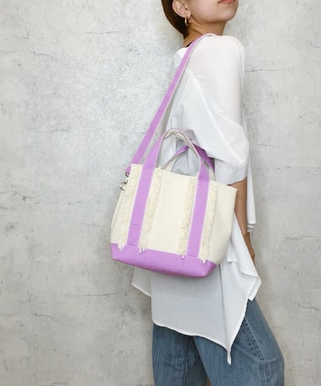 BONBON ボンボン　フリンジキャンバストートバッグ2911-1921