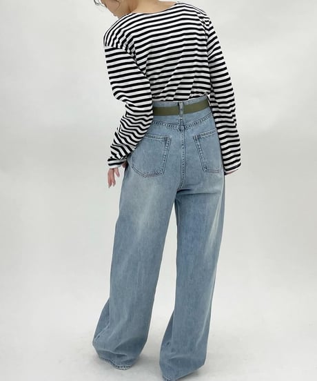 cafune カフネ PASSIONE パシオーネ ROBE　ローブvintage crash wide denim
