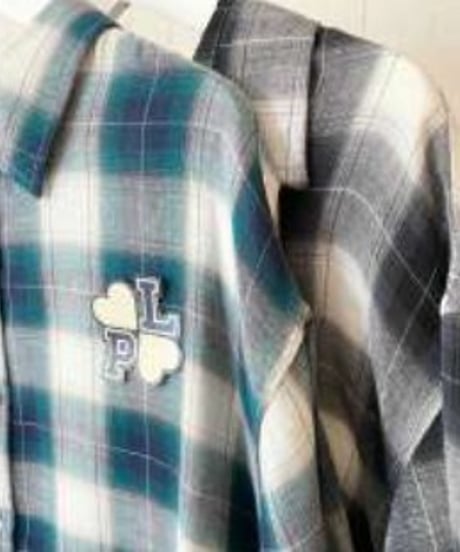 L'ours Polaire et Bleu　ルス ポレ―ル　オンブレーチェックシャツ　25317038