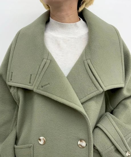 CYNICAL シニカル シャルムショートビーバー ウールPコート　652-94018 2026予約　10月下旬発送