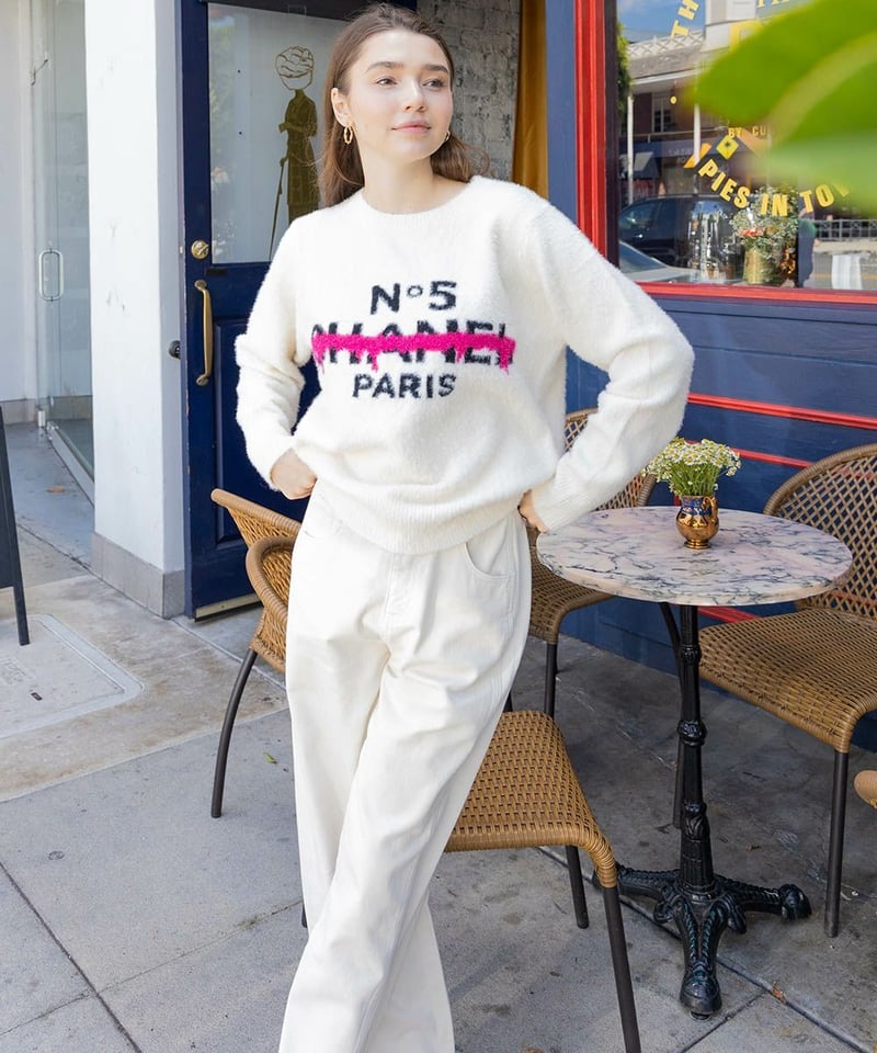 MICALLE MICALLE ミカーレミカーレ No.5 ニットプルオーバー MICALLE MICALLE ミカーレミカーレ No.5 NO5 シャギーニット MAG11