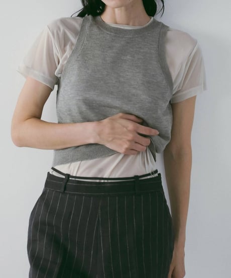 anuke アンヌーク　Sheer Tulle T-Shirts　62610633