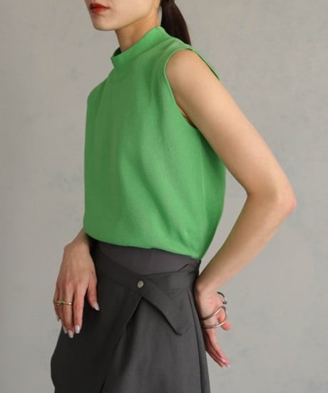 MILANRIB SLEEVELESS KNIT TOPSミラノリブノースリーブトップス 送料無料