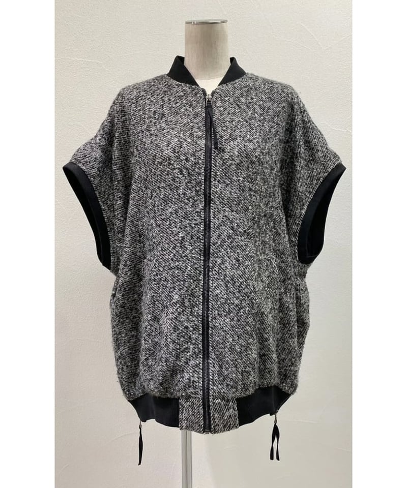 CYAN TOKYO シアン トウキョウ ネップツイードミリタリーウールベスト