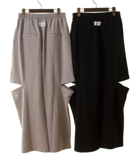 トラノイ TRANOI. 2way slit sweat pants ツーウェイスリットスウェットパンツ　214J505