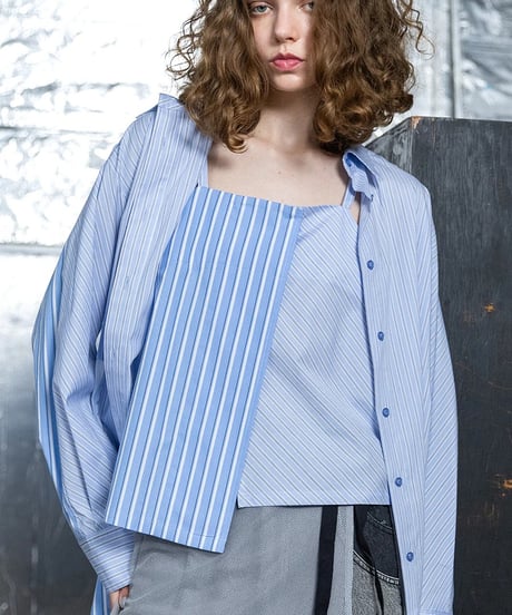 AULA AILA　アウラアイラ　STRIPE SHIRT & CAMISOLE SET 1261-04021 2026NEWARIIVAL
