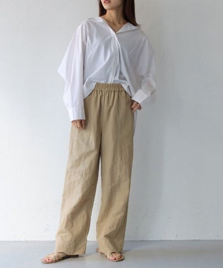 ヴィンテージタフタ配色ステッチパンツ 362-39314