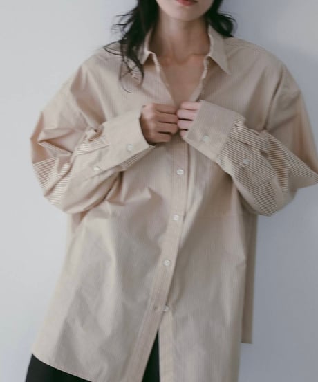 anuke アンヌーク　Stripe Over Shirts　62610401　本州送料無料