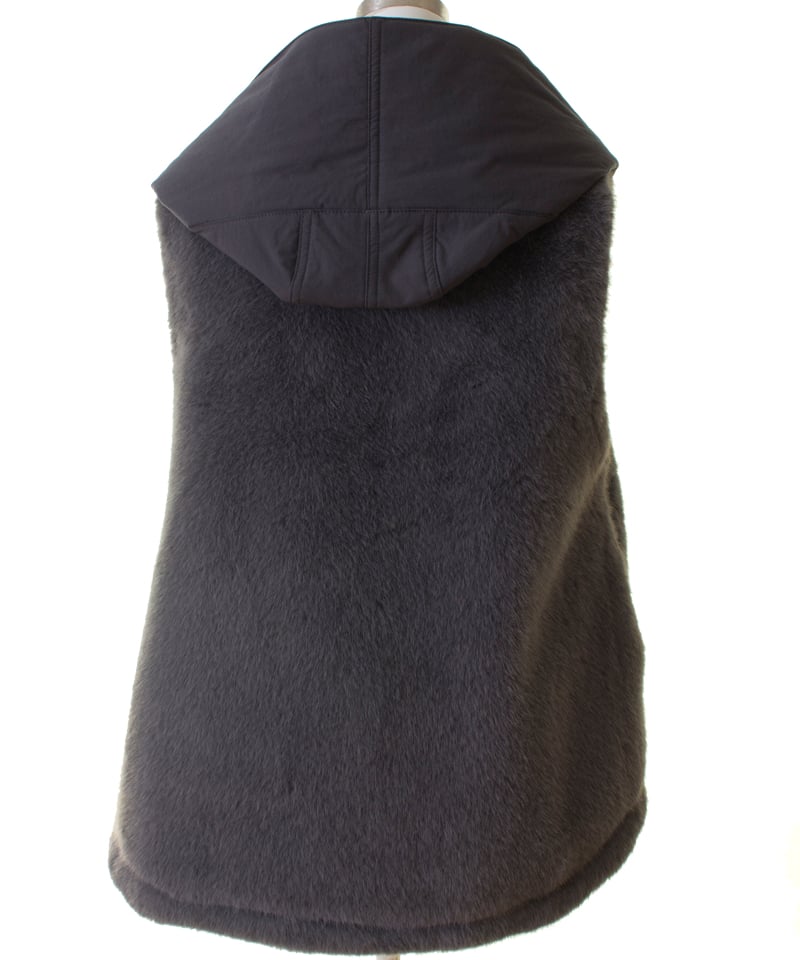 MARIED'OR マリードール 上質ミンク×別布フード取りはずしベスト 57129