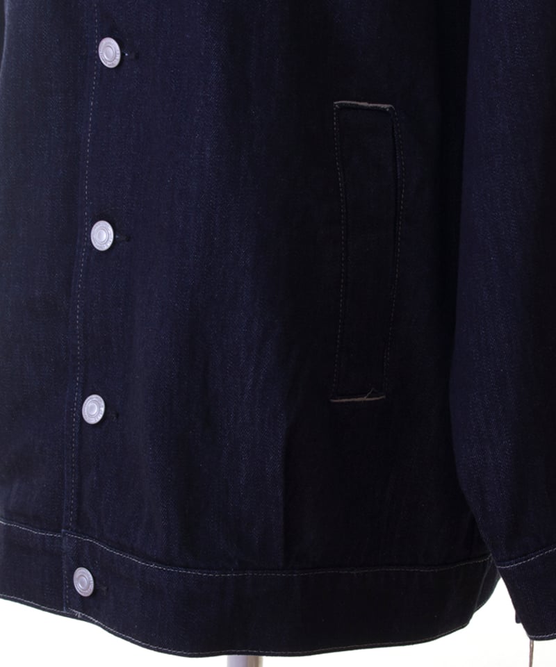 Cafune カフネ 衿合皮コットンデニム ジャケット 535419 本州送料無料