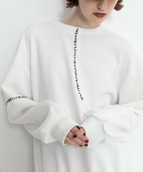 AULA AILA　アウラアイラ　ステッチデザインプルオーバー　STITCH DESIGN PULLOVER　1253-08027　本州送料無料！
