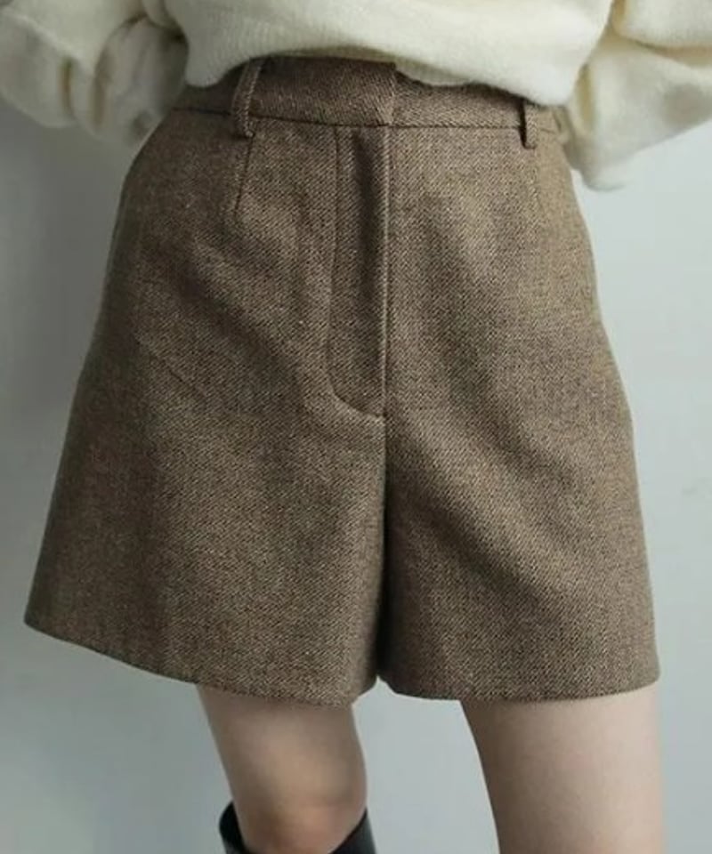 anuke (アンヌーク） Herringbone Short Pants 62520728