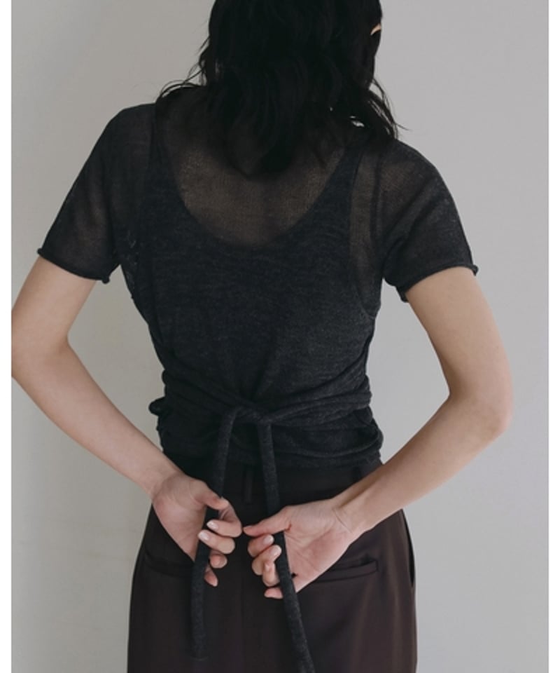 anuke アンヌーク Wrapcami Layered Knit 62620503 | De