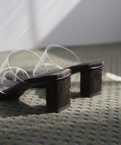 anuke アンヌーク Square Clear Sandals 62611019 本州送料無料！