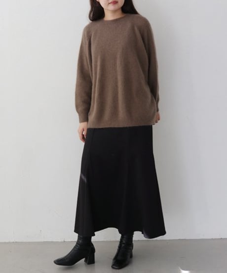 FOX混BOXシルエットニット