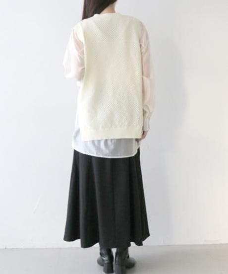 メッシュサマーニットベスト