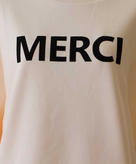 ROSIEE　ロージー MERCI フロッキーロゴトップス　R070301