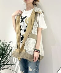 RISLEY　リズレー Hooded tunic vest  メッシュ　　ベスト　1741051 R2601-FCV946