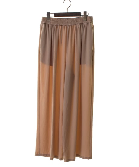 Cafune　カフネ　mat stretch georgette wide easy pants　マットストレッチジョーゼットワイドイージーパンツ　535620