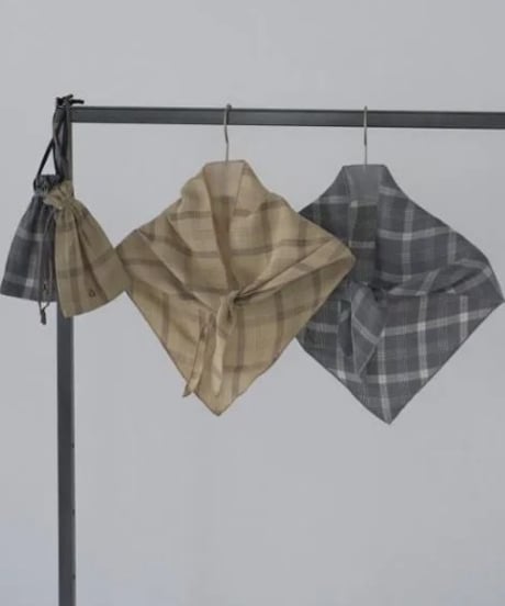 anuke アンヌーク Check Scarf 62611018 3月下旬～4月中旬発送