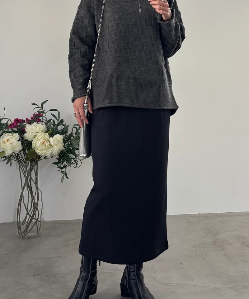 minkchair ミンクチェアー FOSI. フォーシ バイカラーライン畦編み