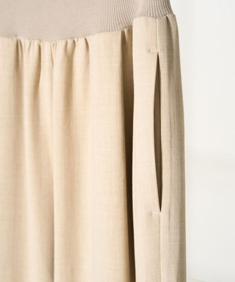 YENN イエン   WAIST RIB WIDE PT Y252-31051