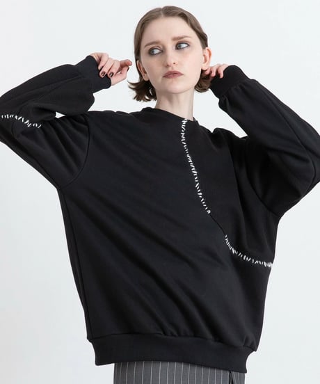 AULA AILA　アウラアイラ　ステッチデザインプルオーバー　STITCH DESIGN PULLOVER　1253-08027　本州送料無料！