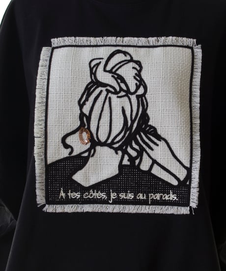 MARIED'OR　マリードール　刺繍フリンジトップス　19524