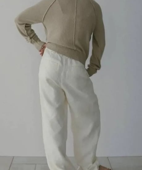 anuke アンヌーク Jacquard Drawstring Pants　62610707　本州送料無料！5月中旬～6月中旬発送