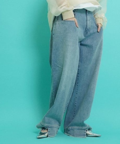 CYAN TOKYO　シアン トウキョウ　　スリットヘムドレープPKバギー　401217【再入荷】