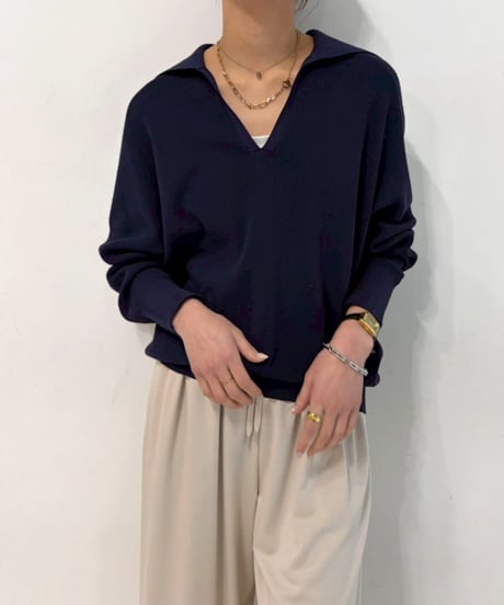 cafune カフネ PASSIONE パシオーネ ROBE　ローブ　waffle knit skipper pullover　615935　2026NEWARIIVAL