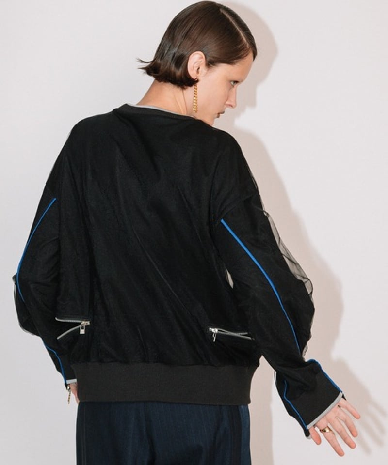 AULA AILA アウラアイラ チュールレイヤードカッティングプルオーバー