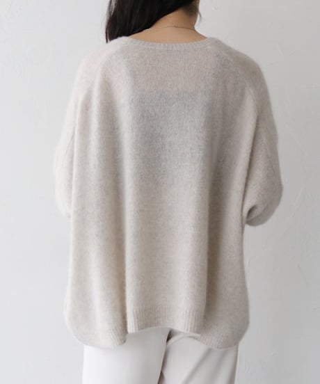 FOX混BOXシルエットニット
