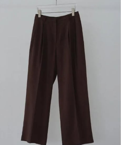 anuke アンヌーク Linen Tuck Pants 62610706 本州送料無料！3月中旬～4月中旬発送予定