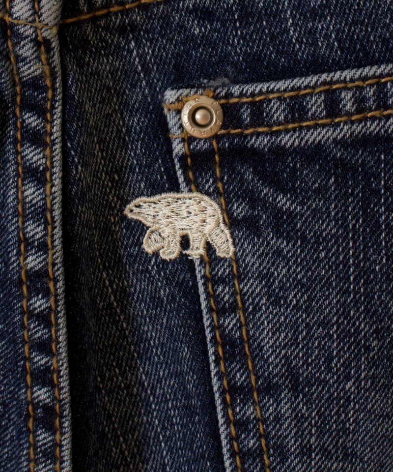 L'ours Polaire et Bleu ストレートセミワイドデニム 24316010 |