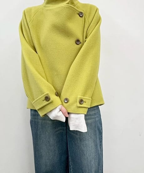CYNICAL シニカル PECOLAMBMOSSAS100　ウールスタンドカラーショートコート　652-94007　2026予約　10月下旬発送