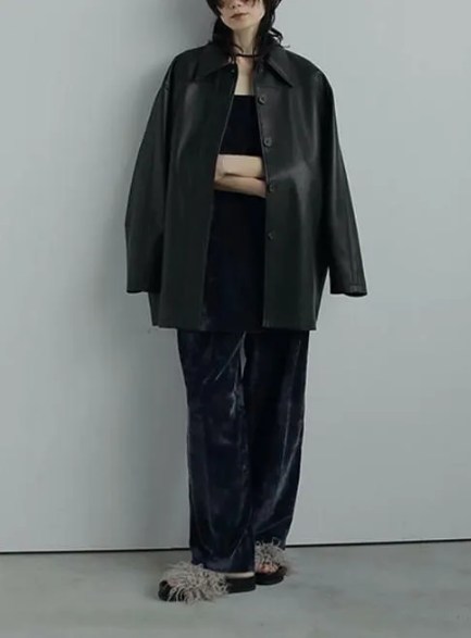 アンヌーク anuke Ecoleather Tailored Jacket anuke アンヌーク anuke(アンヌーク) Ecoleather Over Jacket