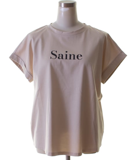 Dignite collier　ディニテコリエ フレンチスリーブコットンTシャツ TW-80255317