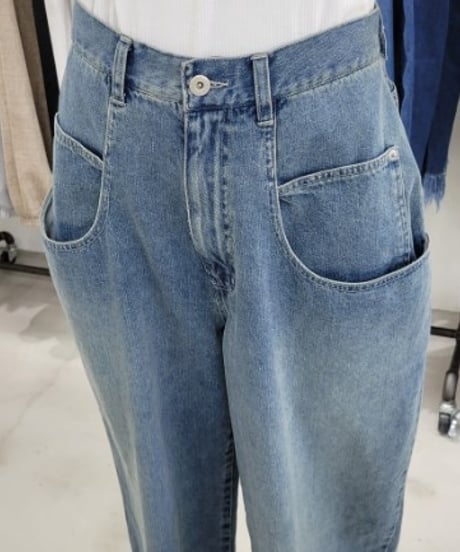 CYAN TOKYO　シアン トウキョウ　　スリットヘムドレープPKバギー　401217【再入荷】