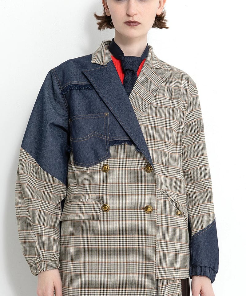 user_4ebeb411 　AULA AILA別注デニムコンビジャケット user_4ebeb411 様専用 AULA AILA別注デニムコンビジャケット