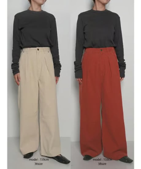 YENNイエン　WASHED CORDUROY PT