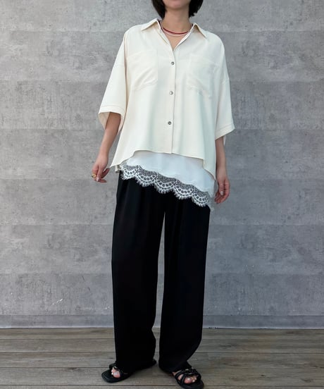 Anna Kerry　アンナケリーレースヘムアシンメトリーキャミソール 85261716 2026NEWARIIVAL