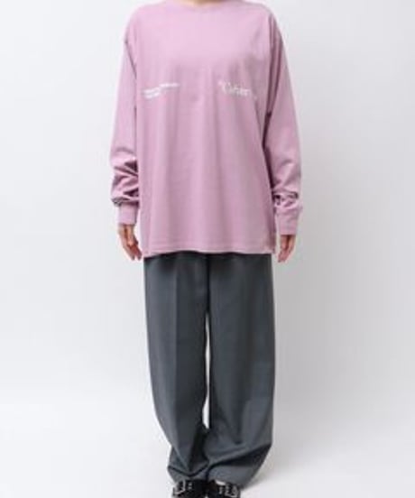 Ungrid (アングリッド) ヴィンテージウォッシュロゴロングスリーブTee 1125127131