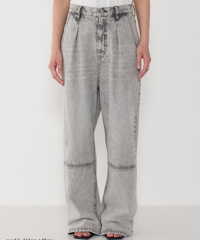 YENN イェン HIGH RISE TUCK WIDE PT 38